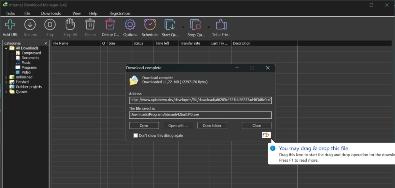 تحميل داونلود مانجر Internet Download Manager برابط مباشر للكمبيوتر